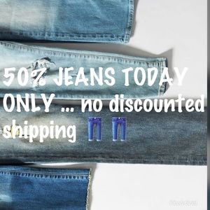 50% JEANS 👖TODAY ONLY